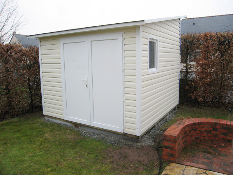 abri de jardin 1 pente pvc