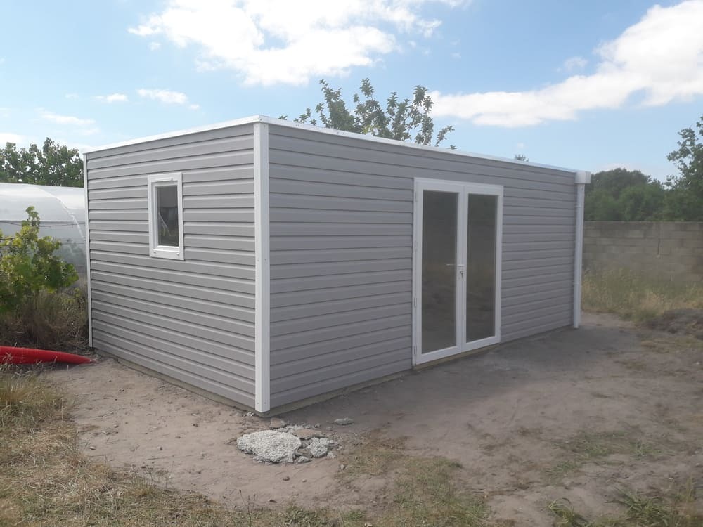 abri atelier de jardin toit plat epdm 20m 3m37x6m05