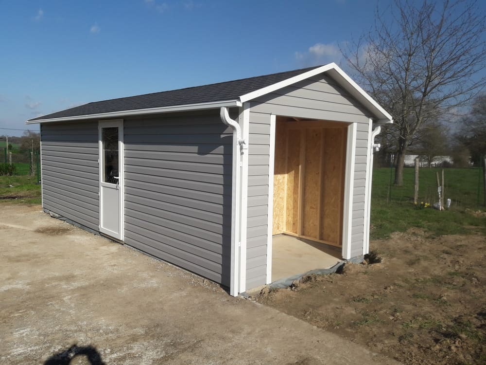 abri de jardin avec bucher sans entretien 2m57x7m25