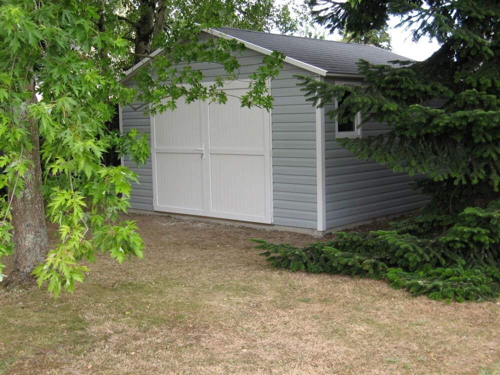 abri de jardin avec porte largeur 2m40 4m17x4m45