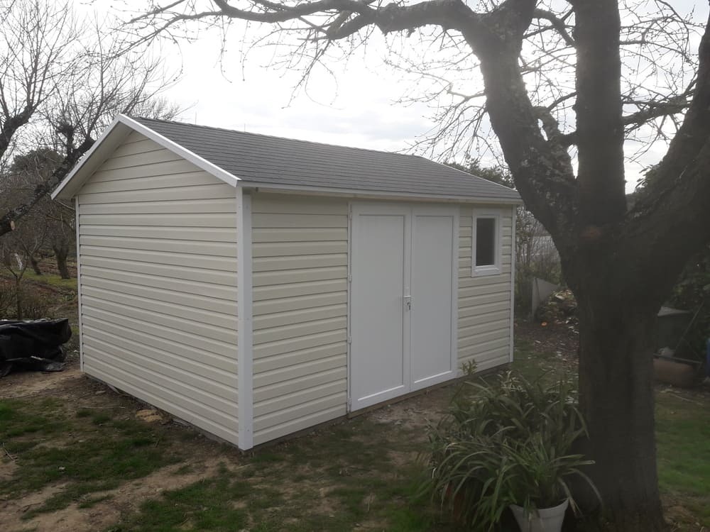 abri de jardin bardage vinyle 3m37x4m05