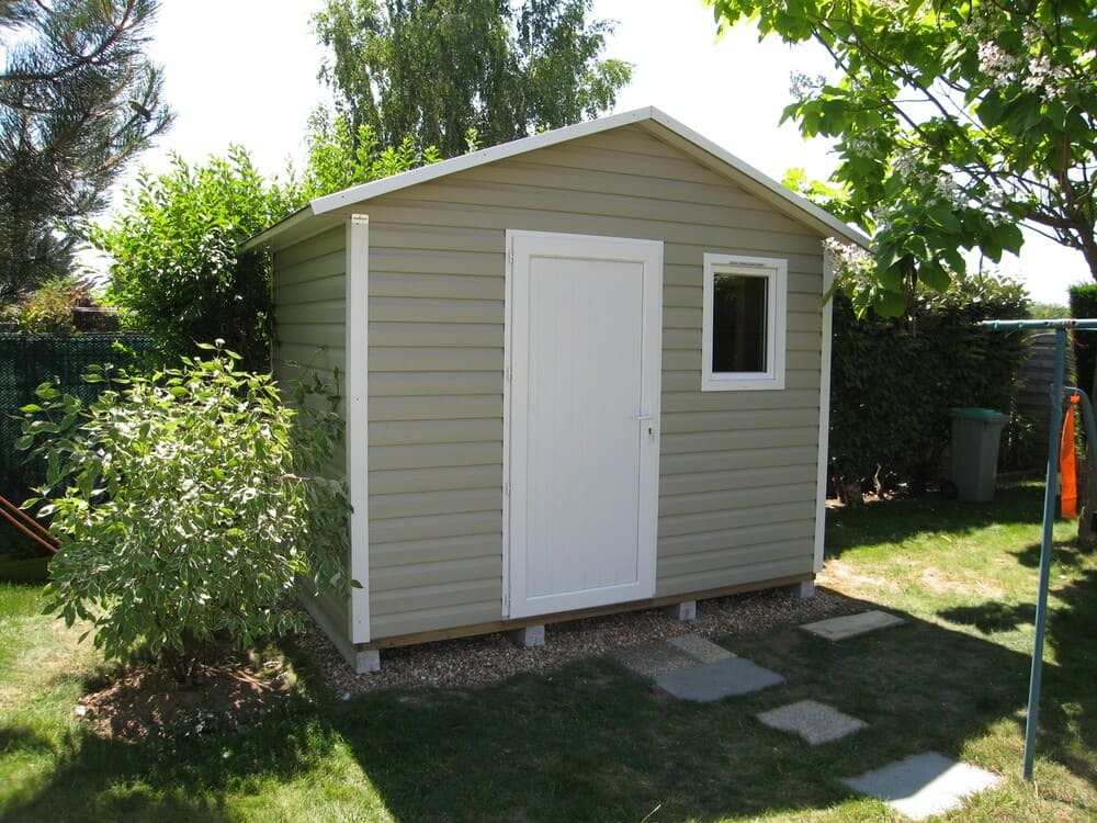 abri de jardin bois pvc 2m97x2m05