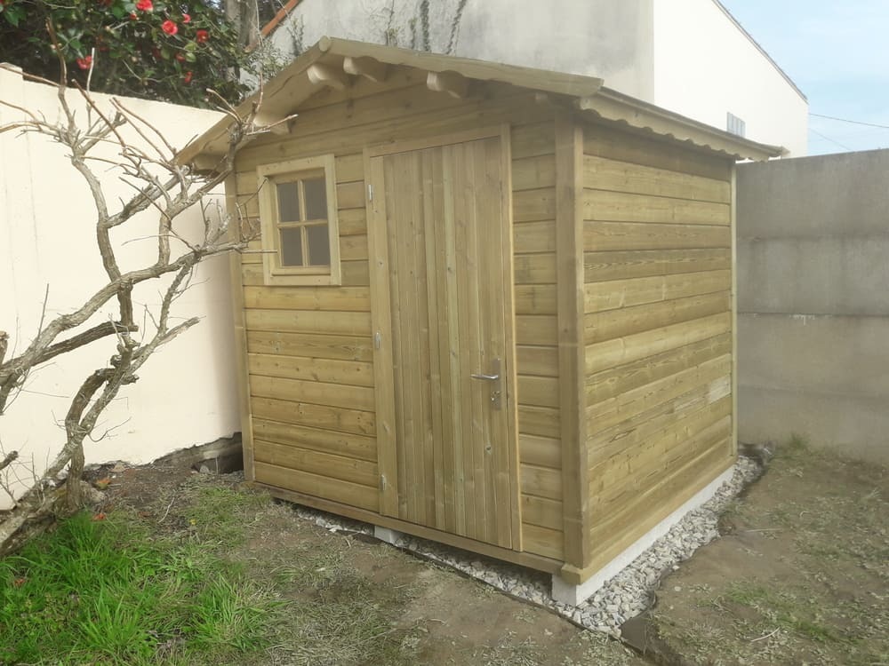 abri de jardin bois trait 5m