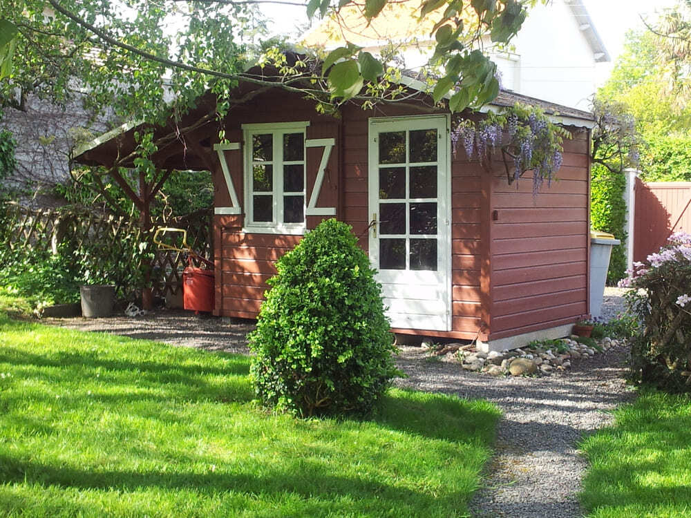 abri de jardin + bucher 3m17x2m08