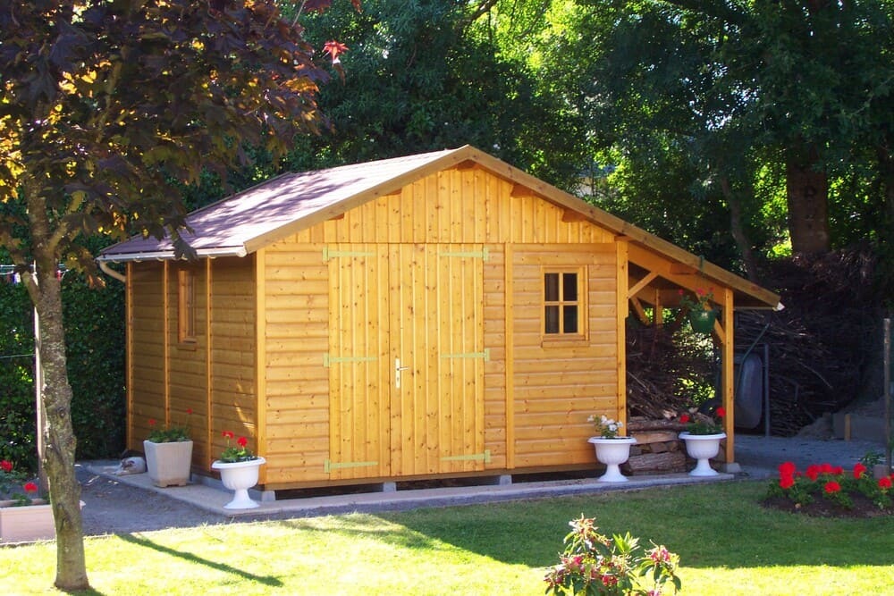 abri de jardin+bucher