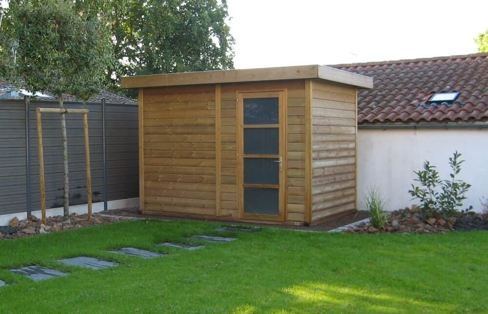 abri de jardin toit plat epdm 7m 3m17x2m08