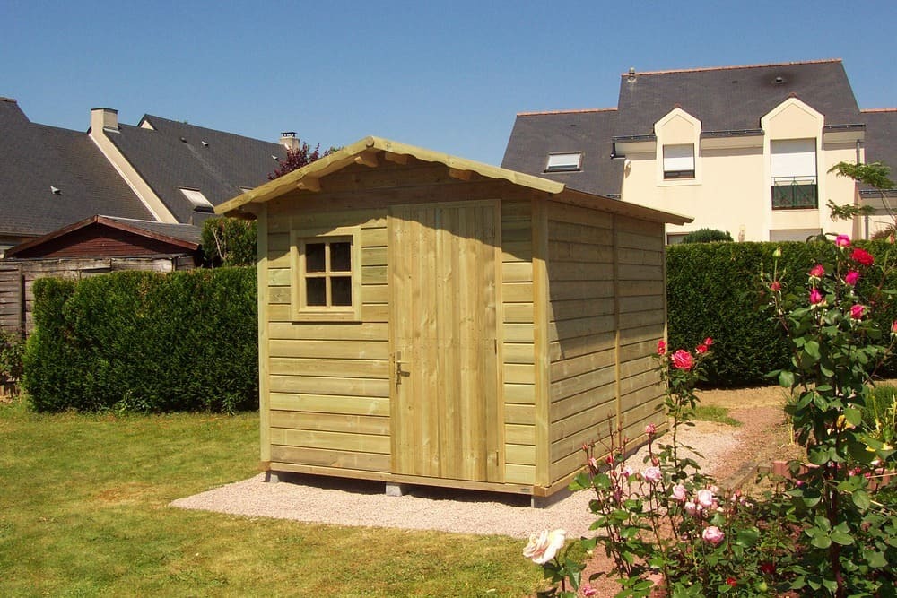 abri de jardin trait 2m31x3m11
