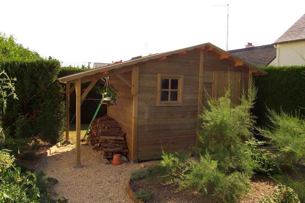 abri de jardin trait  coeur+bucher 3m17x2m08