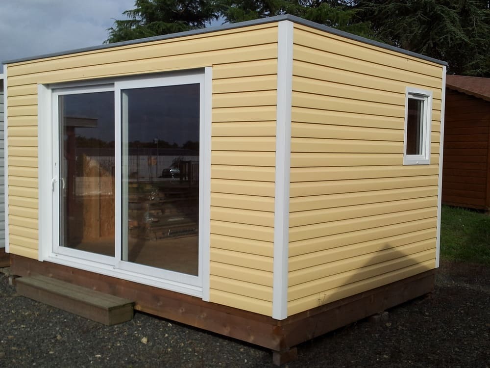 bureau de jardin contemporain sans entretien 417x285 toit plat