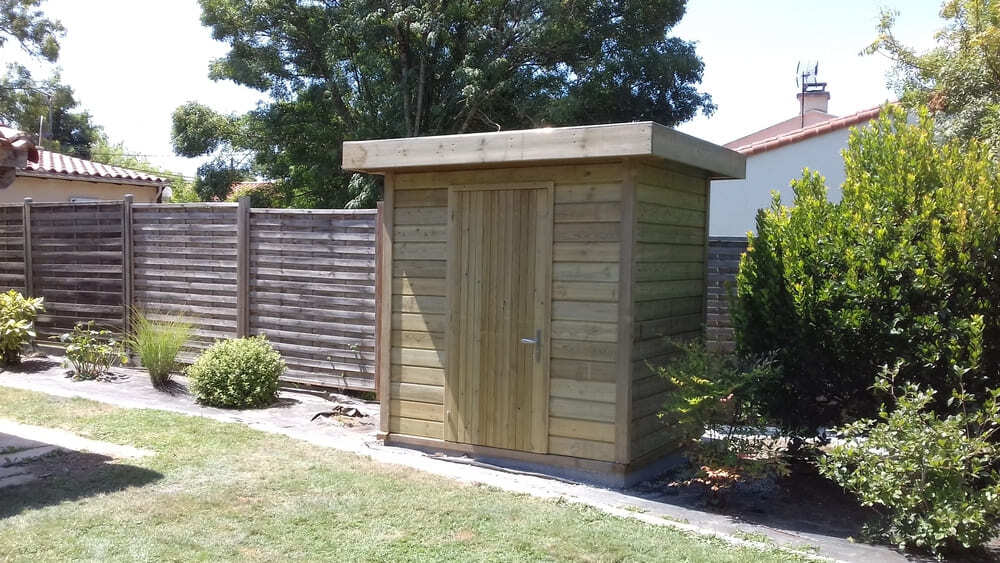 cabanon de jardin 4m toit plat epdm 2m31x1m59