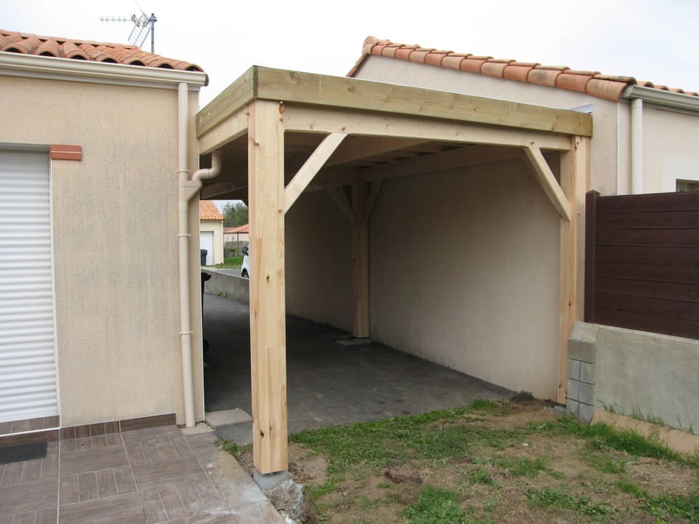 carport bois 3m00x8m00 epdm