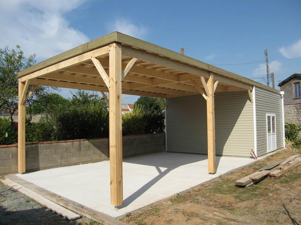 carport camping car + local 5m00x12m00