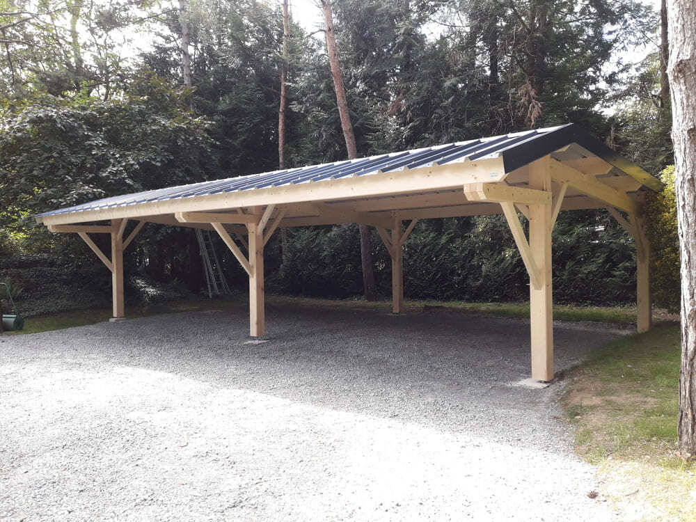 carport couverture bac acier 5m50x10m20