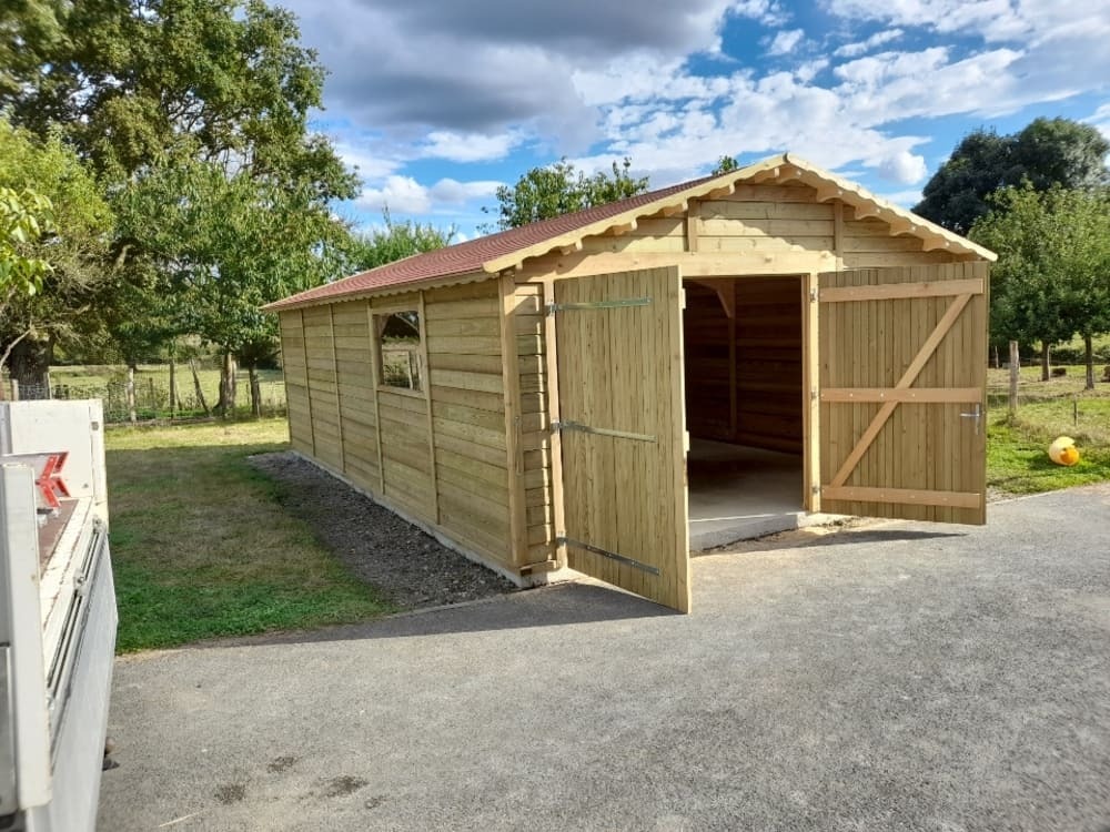 garage 36m bois trait  coeur classe 4