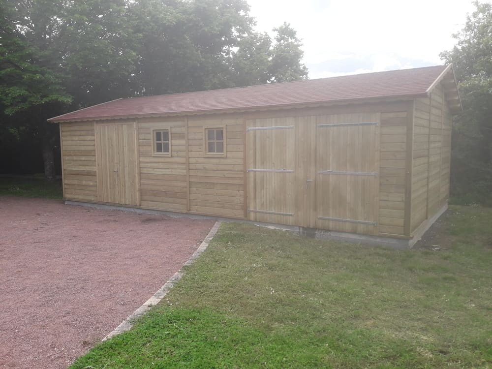 garage atelier bois 40m trait autoclave classe 4