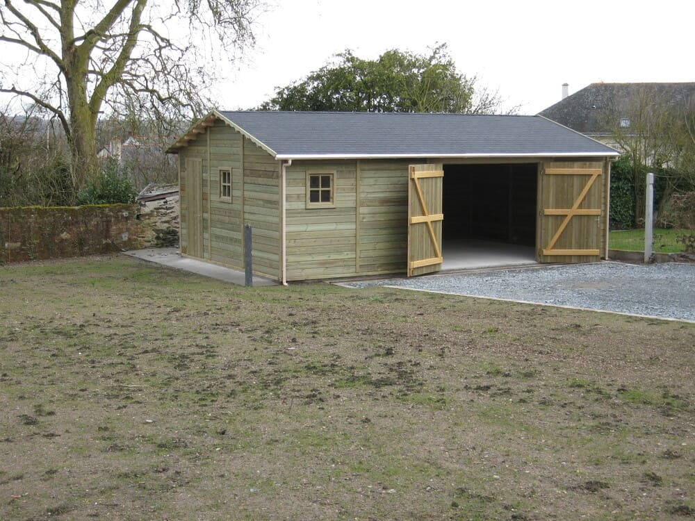 garage atelier bois trait 4m71x7m67