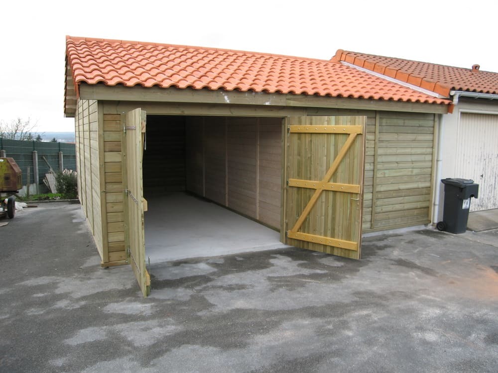 garage bois+ buanderie 6m25x6m15