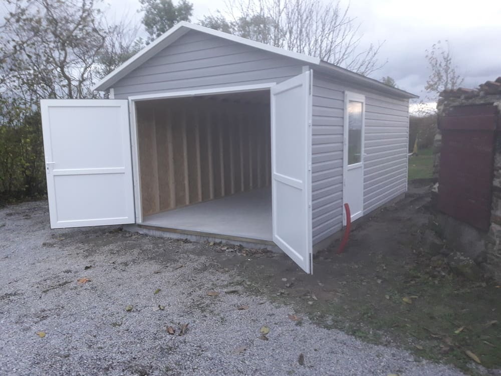 garage ossature bois sans entretien 20m