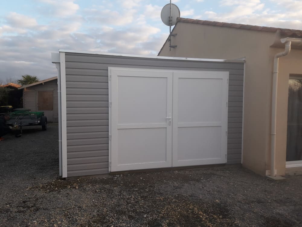 garage prfabriqu toit plat epdm 30m 3m77x8m45