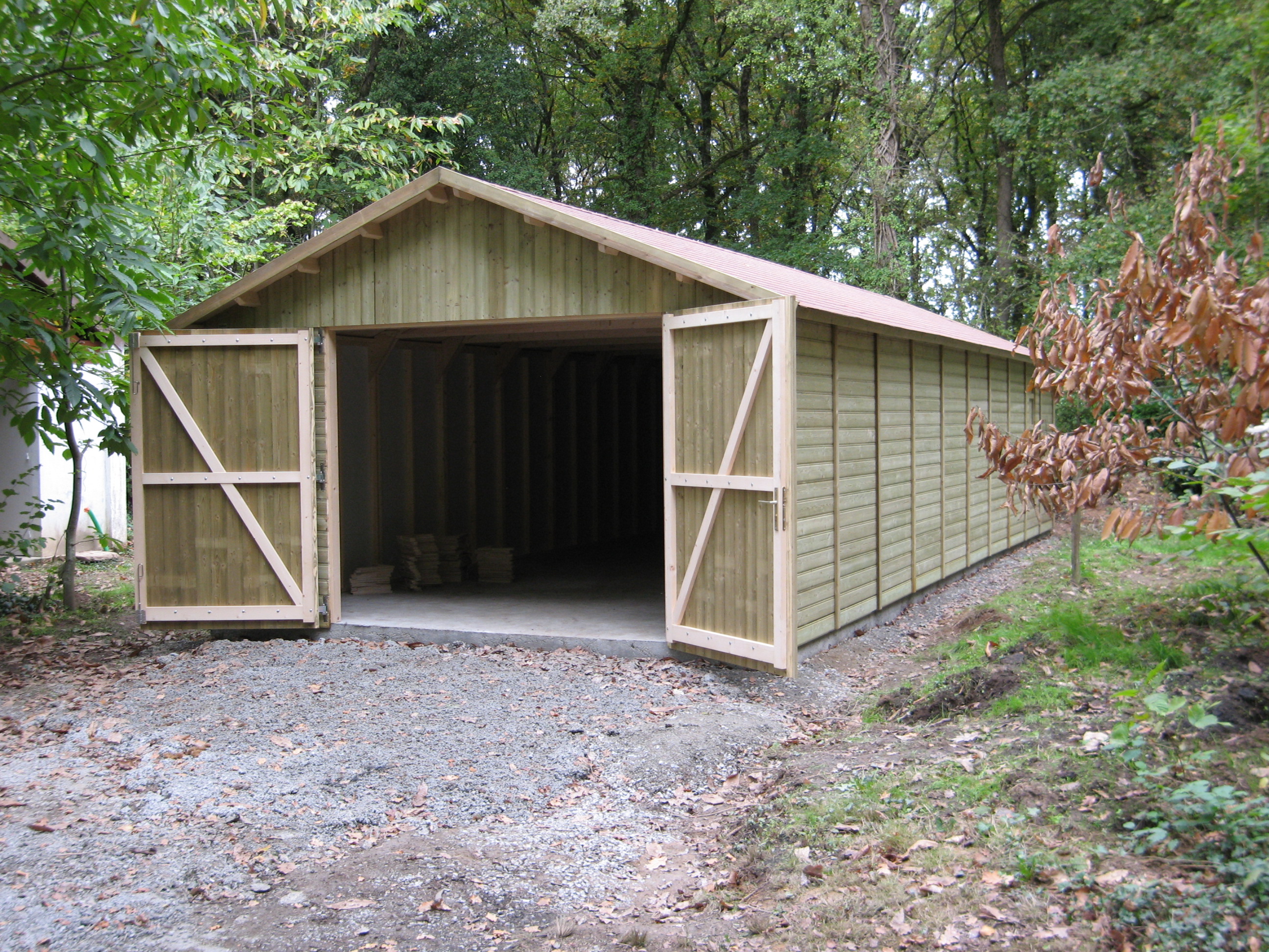 garage ossature bois traite a cœur 424x1054