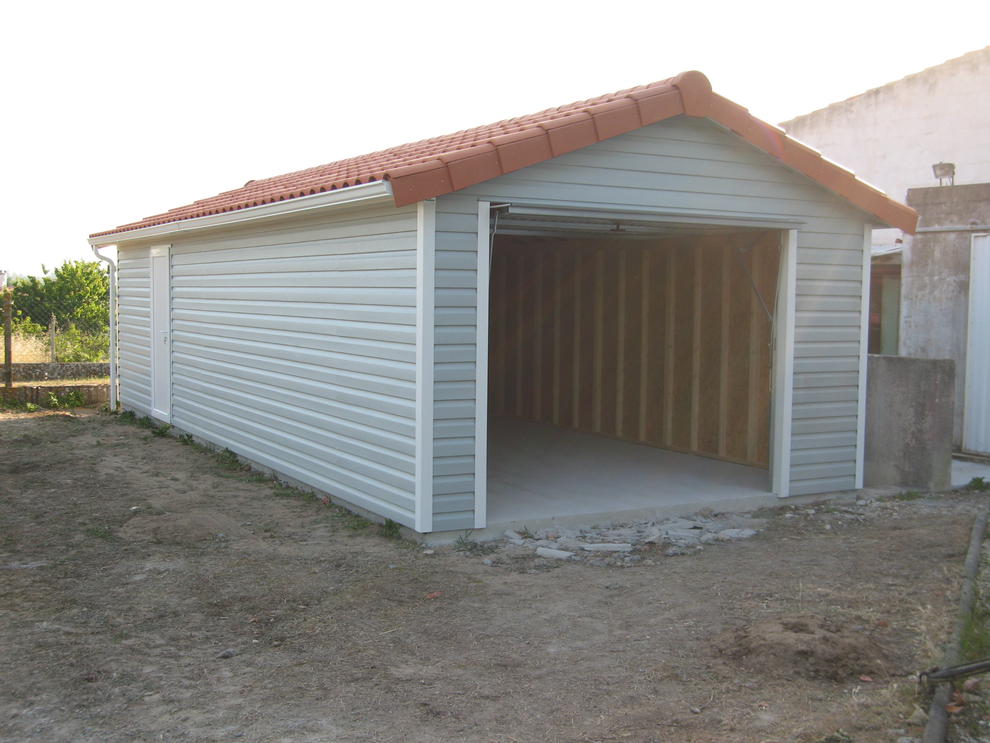 Garage avec couverture tuile 337x605