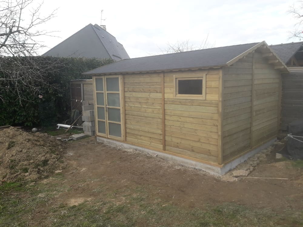 local de stockage bois 15m 3m17x4m63