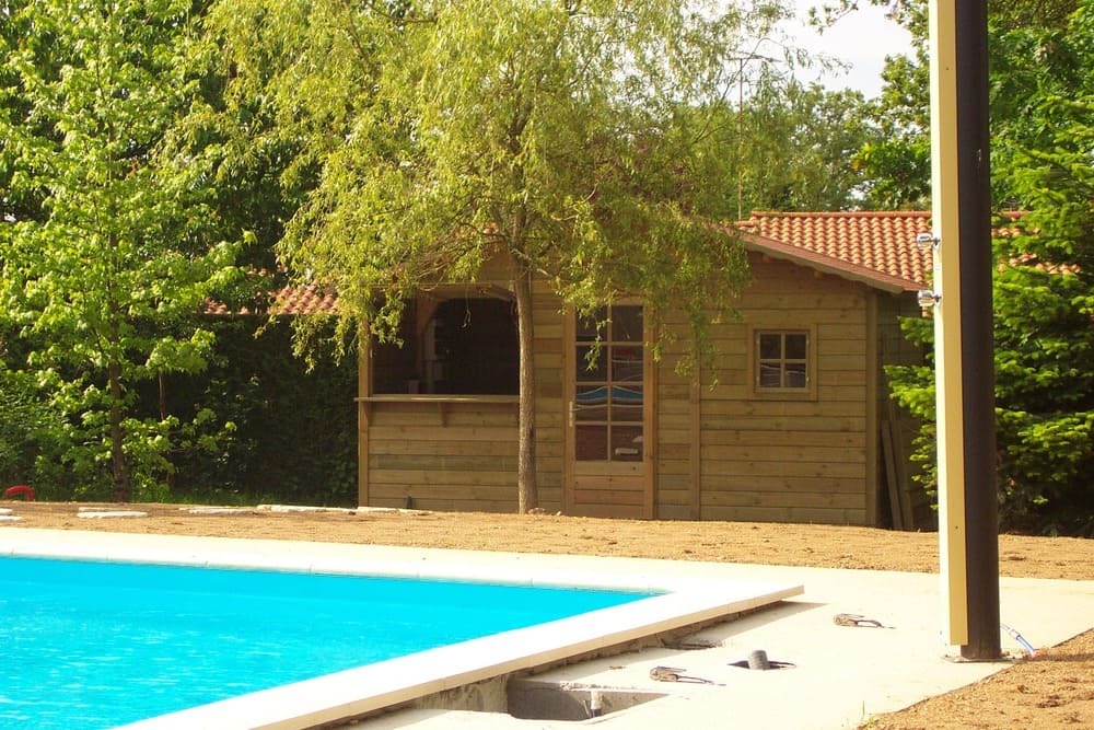 local technique piscine pool- house 15m 4m71x3m11