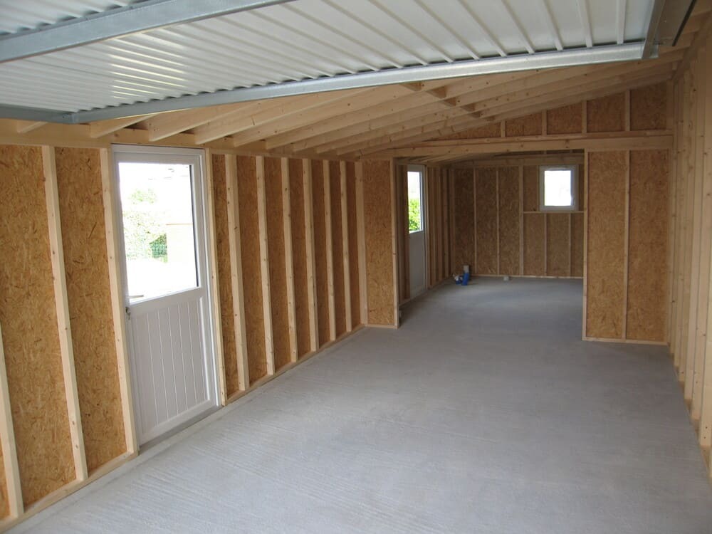 ossature intrieur garage pvc