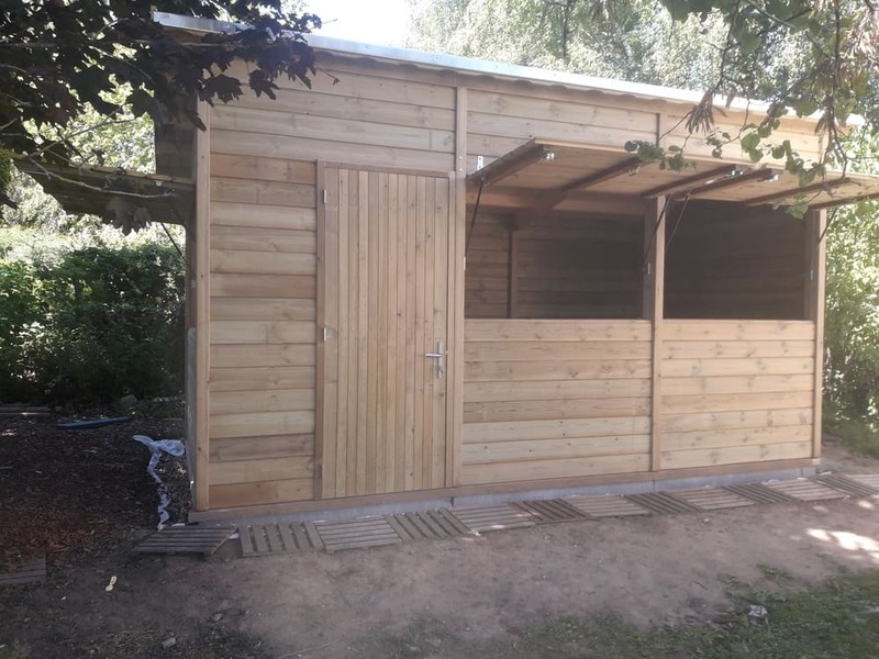 abri bar 1 pente 3m17x4m63