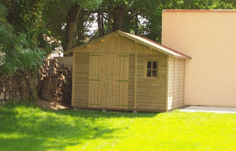 abri de jardin 10m2 en bois trait 3m19x3m19