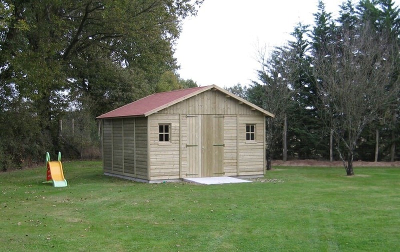 abri de jardin  coeur 4m24x4m24