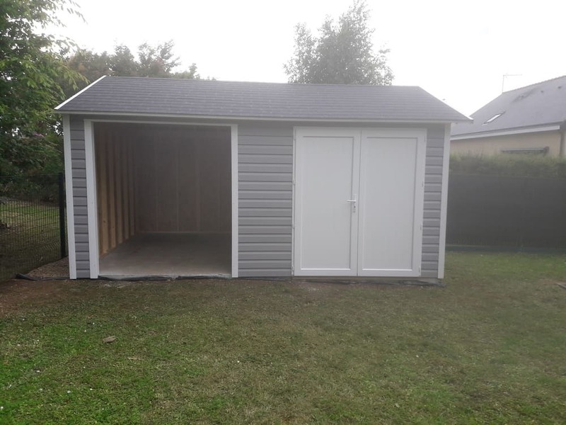 abri de jardin avec bucher sans entretien 15m