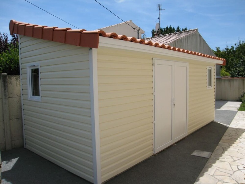 abri de jardin couvert en tuile 2m57x5m65