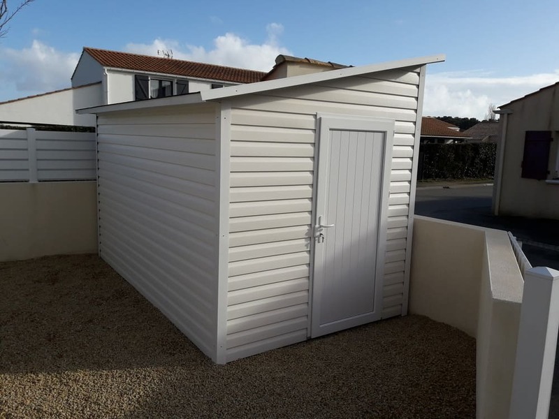 abri pvc 1 pente 8m