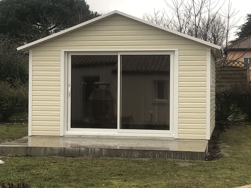 annexes de jardin 17m ossature bois 4m17x4m05