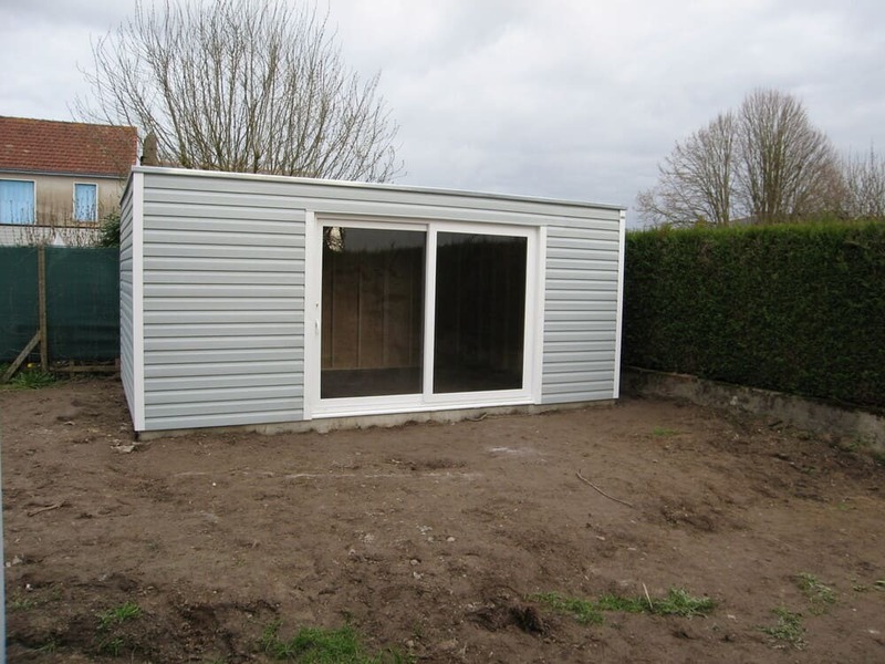 annexes de jardin toit plat epdm 3m37x5m25