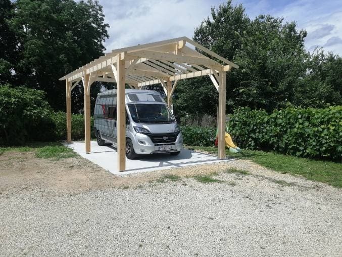charpente bois pour camping-car  4l00x8m00