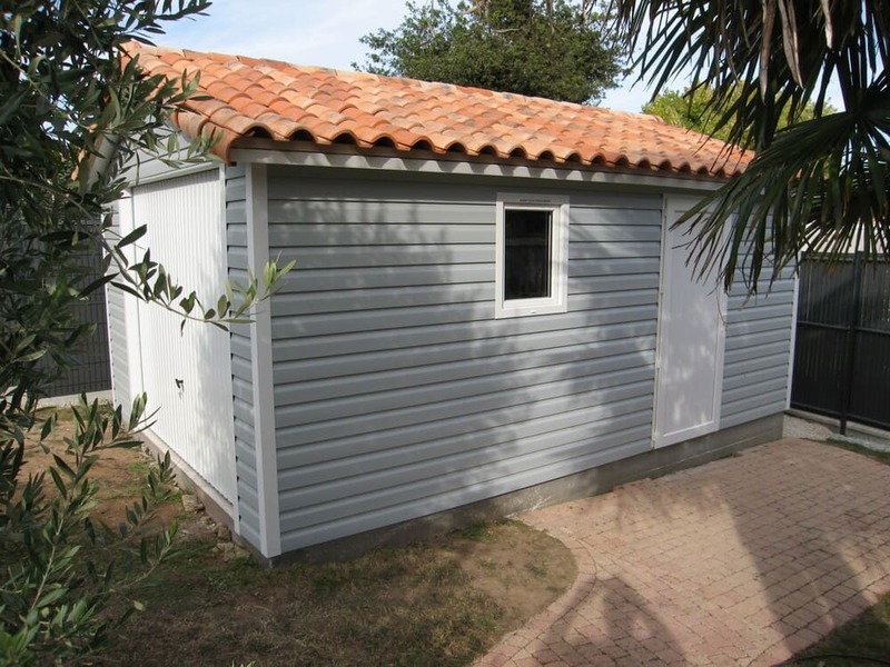 garage 20m couvert en tuile 3m77x5m25