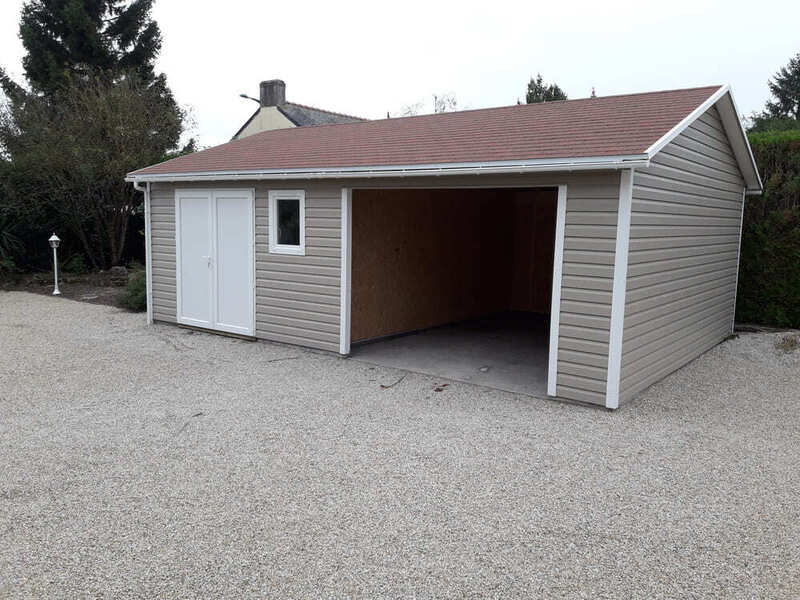 garage + auvent prfabriqu 36m 4m97x7m25