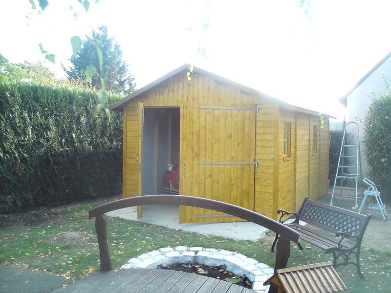 garage bois 15m 3m19x4m24