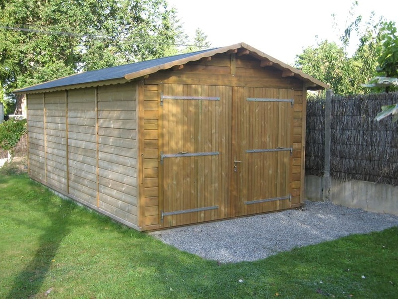 garage bois trait 20m 3m17x6m15