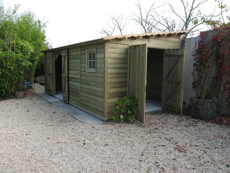 garage bois trait 20m 3m17x6m15