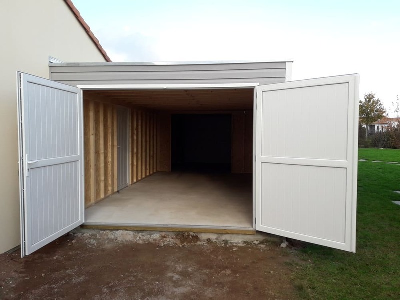 garage contemporain pvc 20m 3m37x6m05