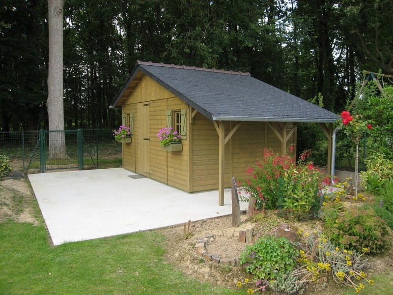 grand abri de jardin trait 424x319+bucher+couverture ardoise