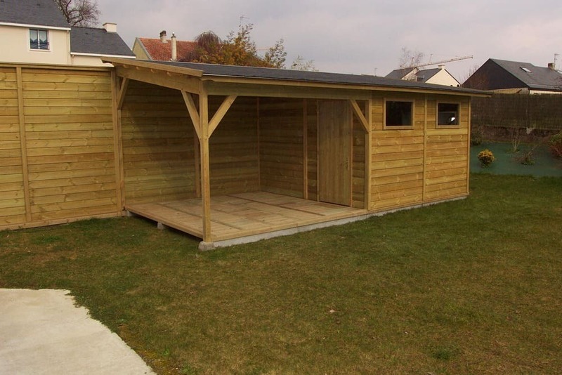 local de jardin 3m17x3m11+auvent 3m04